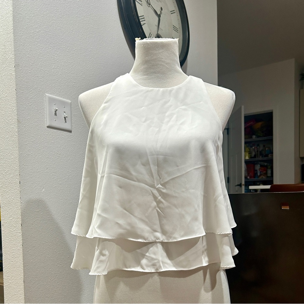 Forever 21 White Layered Blouse
